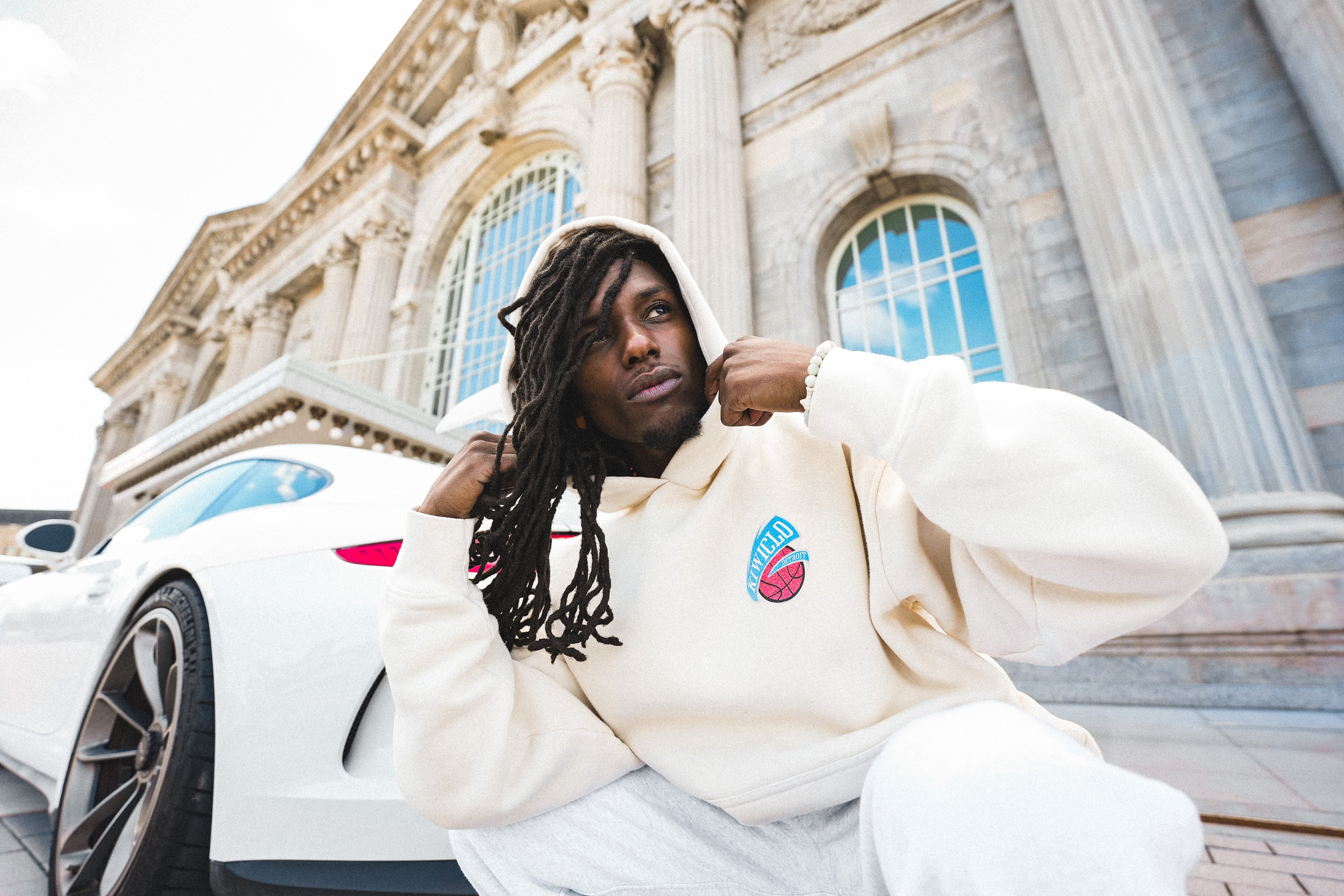 DUREN SLAM HOODIE OFF WHITE