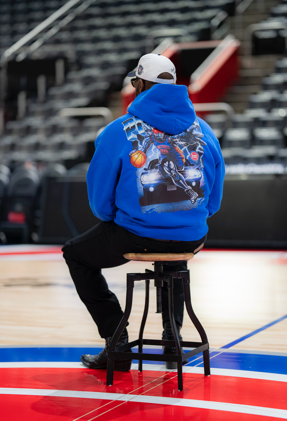 PISTONS HORSEPOWER HOODIE BLUE