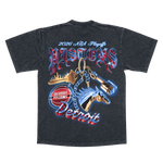 DETROIT PISTONS PLAYOFF KEYCHAIN TEE OIL BLACK
