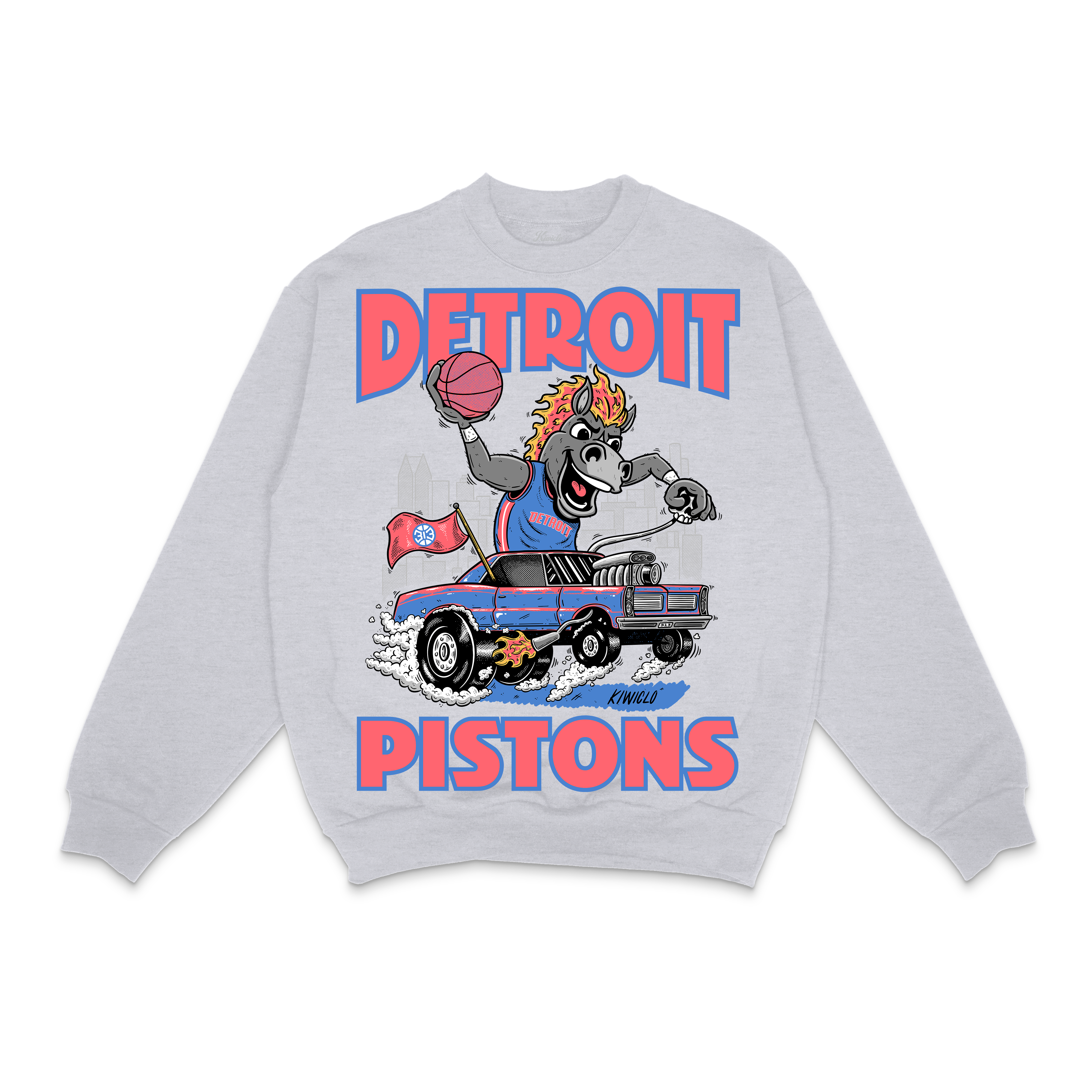 KIDS CARTOON HOOPER CREW ASH