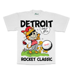 ROCKET CLASSIC CARTOON TIGER TEE (WHITE)