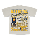NATIONAL CHAMPS LOGO BLAST TEE CREAM