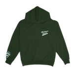 SPARTAN SCRIPT EMBROIDERED HOODIE GREEN