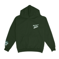 SPARTAN SCRIPT EMBROIDERED HOODIE GREEN