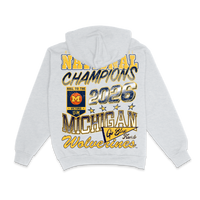 KIDS NATIONAL CHAMPS LOGO BLAST HOODIE ASH