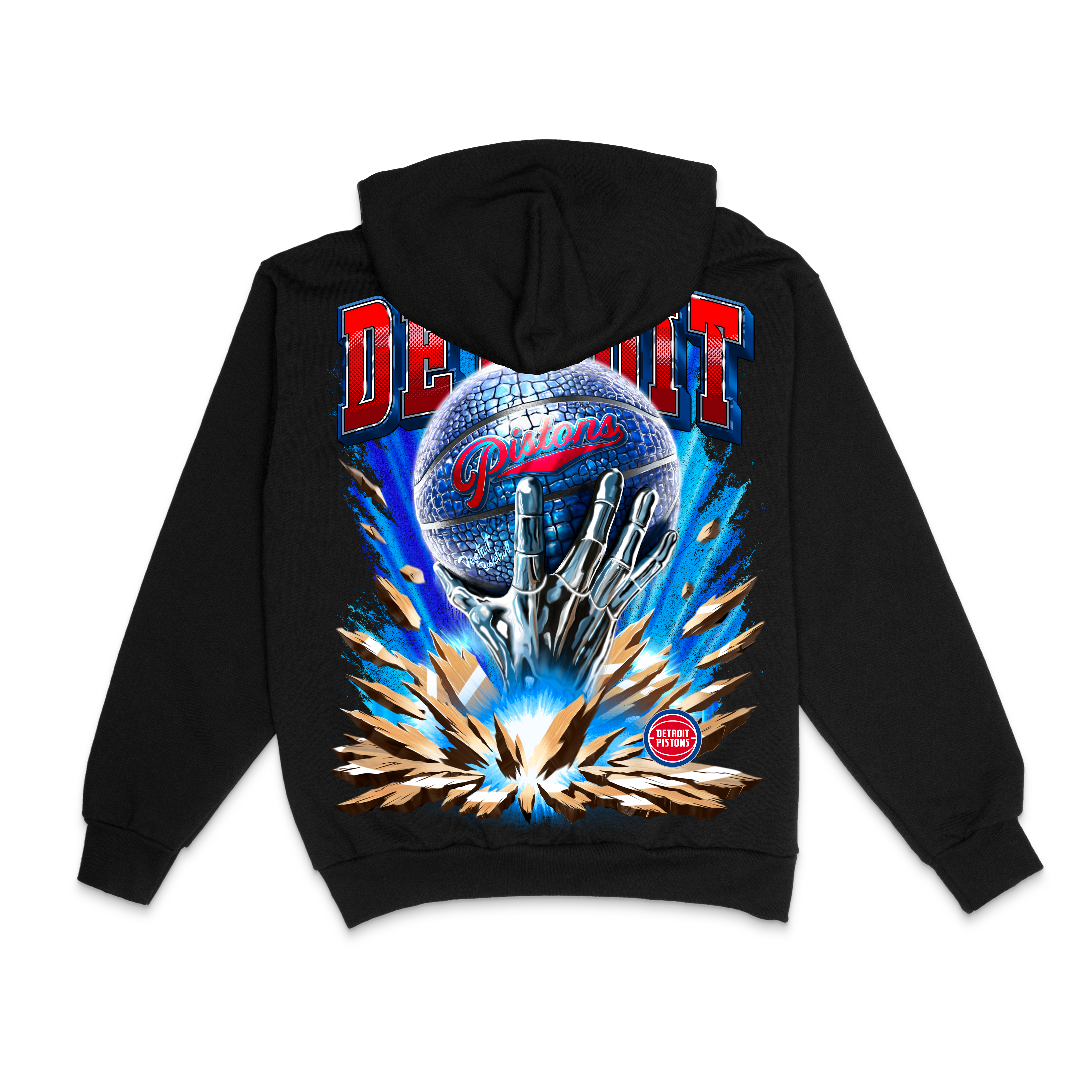 PISTONS GATOR HOODIE BLACK