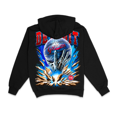 PISTONS GATOR HOODIE BLACK