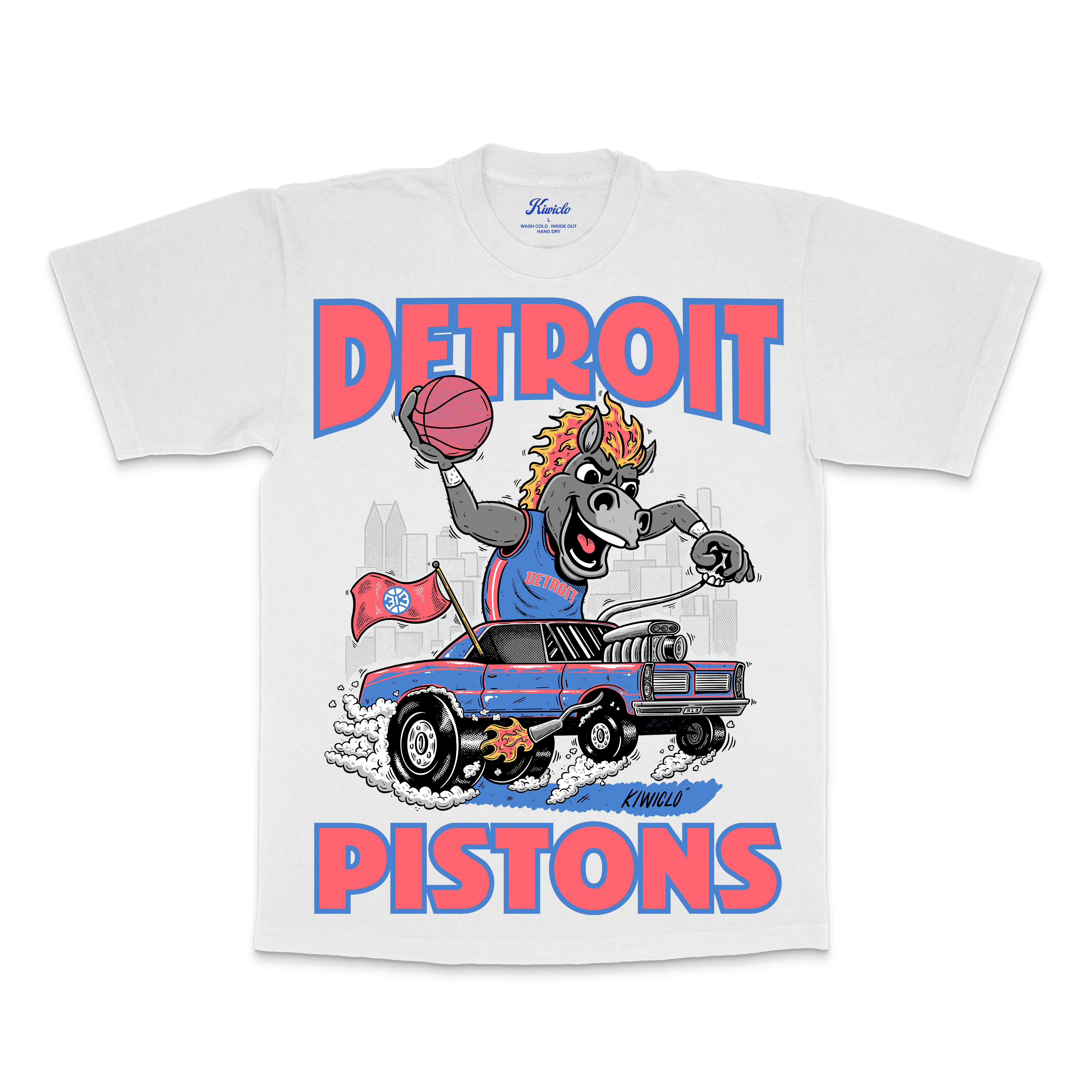 KIDS CARTOON HOOPER TEE WHITE