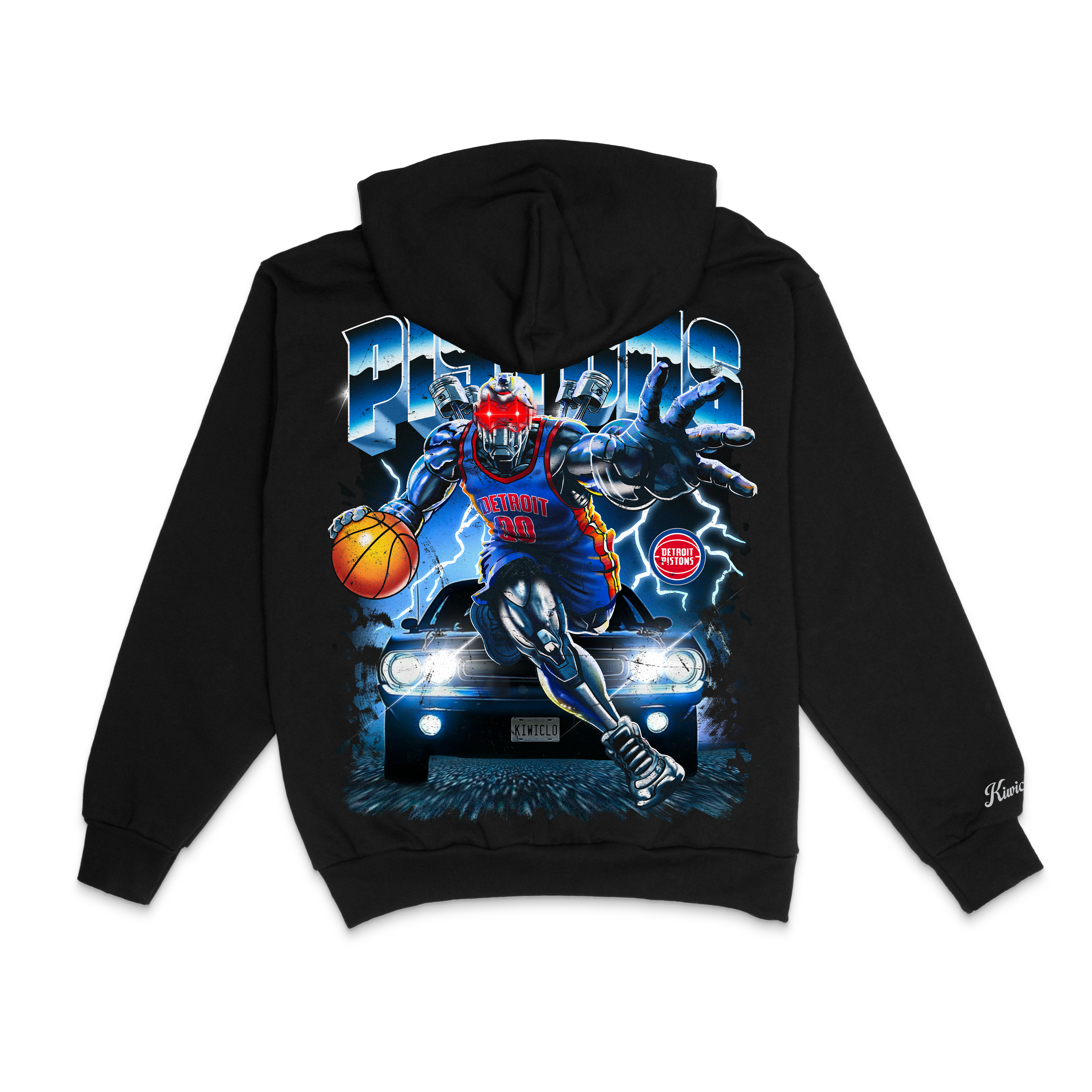 PISTONS HORSEPOWER HOODIE BLACK