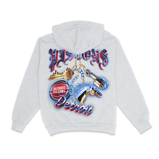DETROIT PISTONS PLAYOFF KEYCHAIN HOODIE OATMEAL