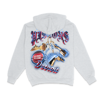 DETROIT PISTONS PLAYOFF KEYCHAIN HOODIE OATMEAL