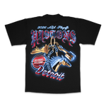 KIDS DETROIT PISTONS KEYCHAIN TEE BLACK