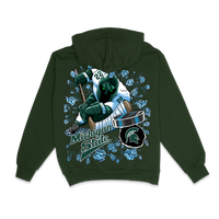 RETRO SPARTAN HOCKEY HOODIE GREEN