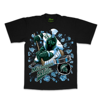 RETRO SPARTAN HOCKEY TEE BLACK