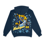 MICHIGAN RETRO HOCKEY HOODIE NAVY