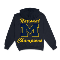 MICHIGAN CHAMPS ESSENTIAL HOODIE NAVY