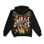 KIDS CARICATURE CHAMPS HOODIE BLACK