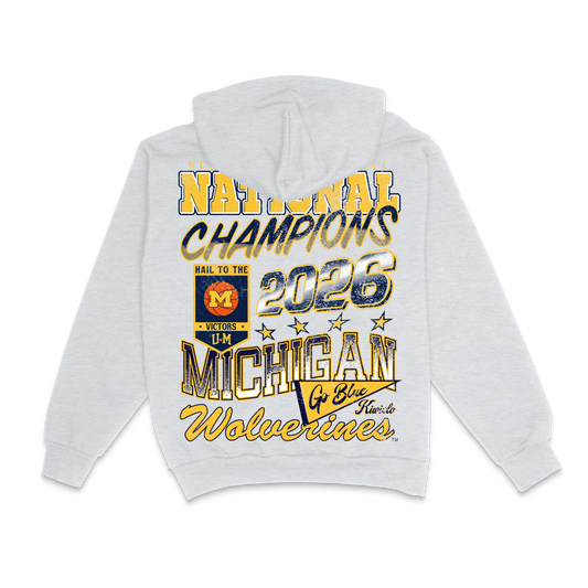 NATIONAL CHAMPS LOGO BLAST HOODIE OATMEAL