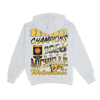 NATIONAL CHAMPS LOGO BLAST HOODIE OATMEAL