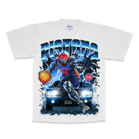 PISTONS HORSEPOWER TEE WHITE