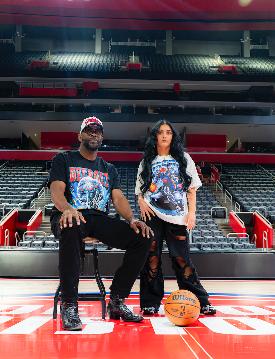 PISTONS HORSEPOWER TEE WHITE