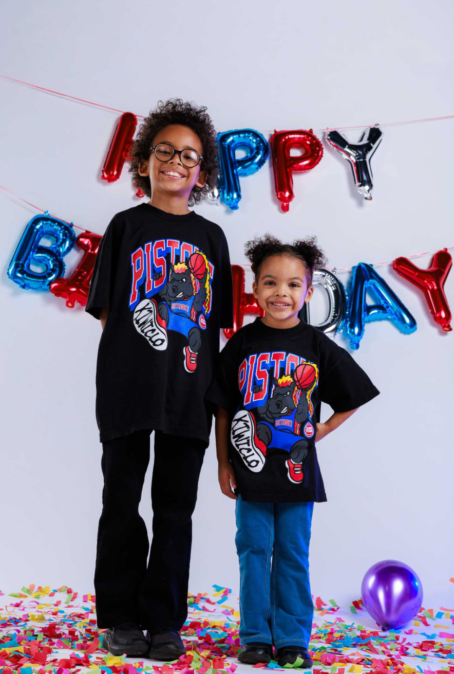 KIDS HOOPER SLAM TEE BLACK