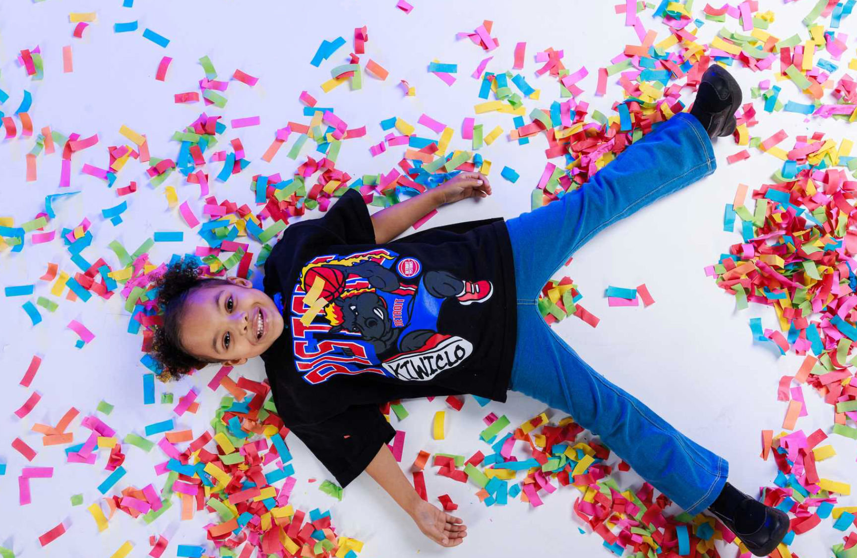 KIDS HOOPER SLAM TEE BLACK