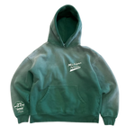 SPARTAN SCRIPT EMBROIDERED HOODIE EVERGREEN (POTASSIUM WASH)