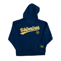 WOLVERINE SCRIPT EMBROIDERED HOODIE NAVY