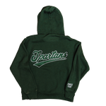 SPARTAN SCRIPT EMBROIDERED HOODIE GREEN