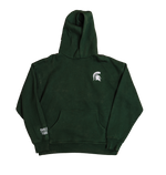 SPARTAN SCRIPT EMBROIDERED HOODIE GREEN